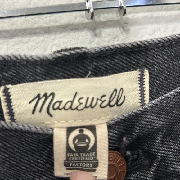 NEW Madewell Superwide-Leg Jeans kingswood Black Wash Size 28 Minimalist - Picture 7 of 8